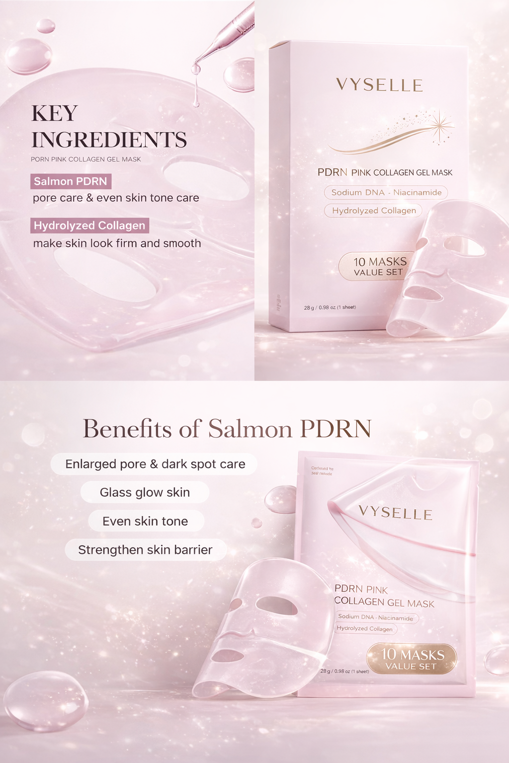 VYSELLE Deep Hydration Collagen Facial Mask